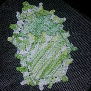 Hand Knit Green Cozy Coasters